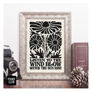 Fleetwood Mac Poster | ‘The Chain’ lyrics Art Print | Fleetwood Mac Art Print