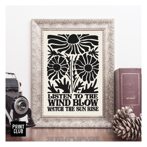 Fleetwood Mac Poster | ‘The Chain’ lyrics Art Print | Fleetwood Mac Art Print