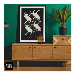 The Cure Poster | The Cure Love Cats Lyrics Print | Lovecats Art Print