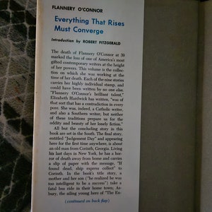 Everything That Rises Must Converge Vintage Book by Flannery O'connor ...