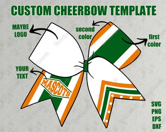 Printable Keychain and Accessory Mini Cheer Bow Template And Loop Grap –  Cheer Bow Supply