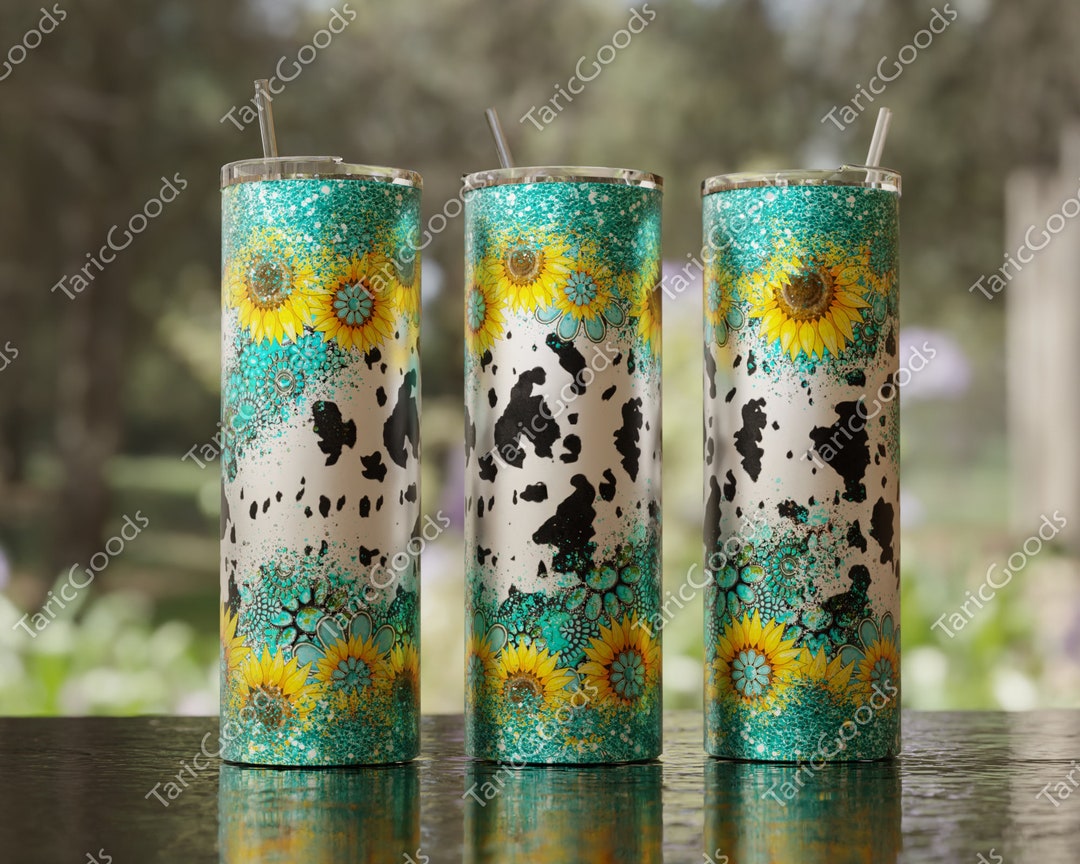 Buy 20 Oz Frosted Glass Tumbler Sunflower Stained Glass Tumbler Online in  India 