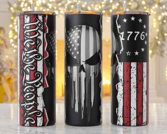 Patriotic Tumbler Wrap, We the People 1776 Flag Tumbler Png for Men, 20oz  Skinny Tumbler Sublimation Design, Mens Tumbler Wrap 