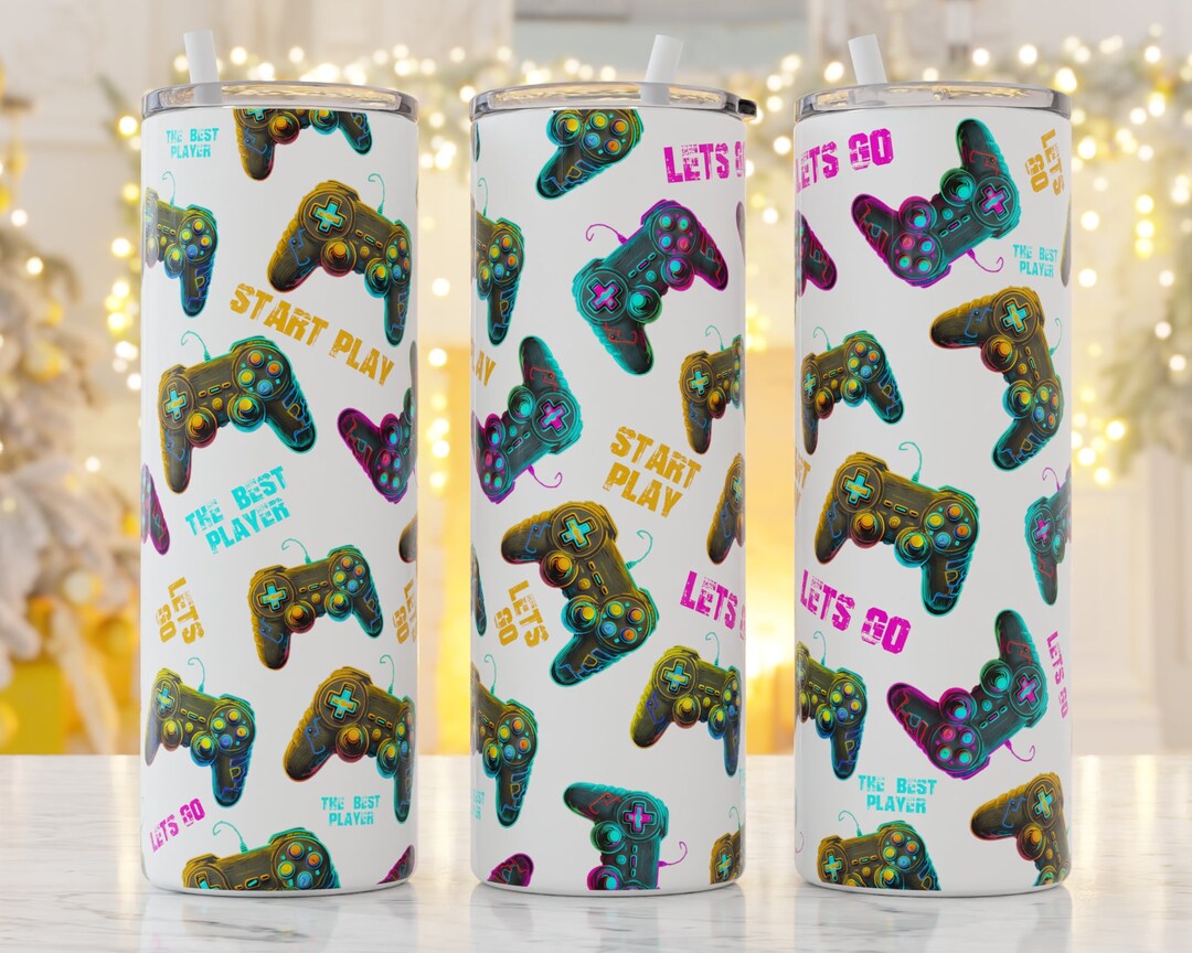 Gamer Tumbler Wrap, Gamer Sublimation Designs, Gamer Tumbler Png