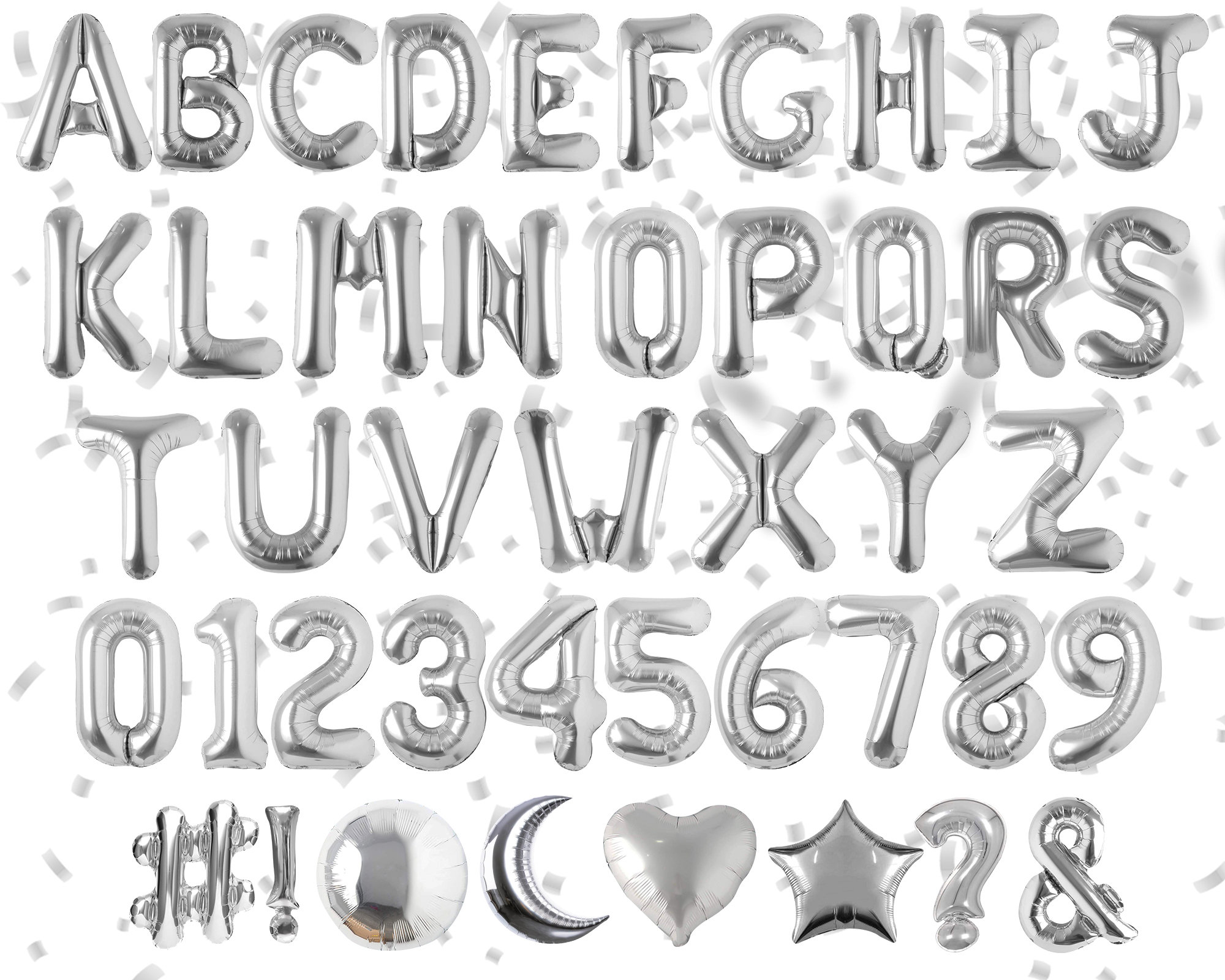 Uppercase Alphabet Letters - Silver Foil – The Happy Planner