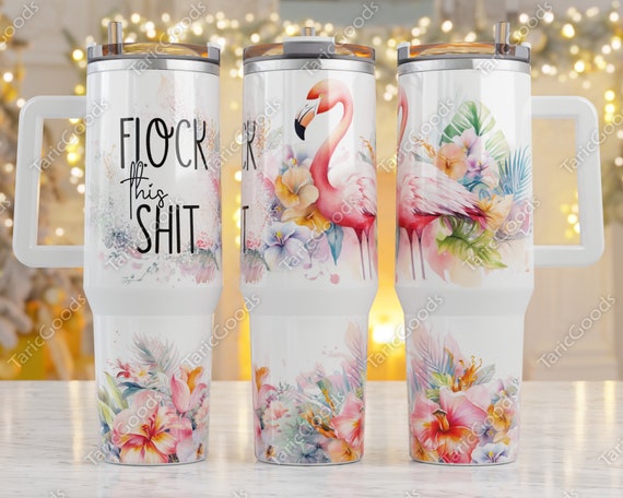 Flower Power 40 Oz Tumbler Cup