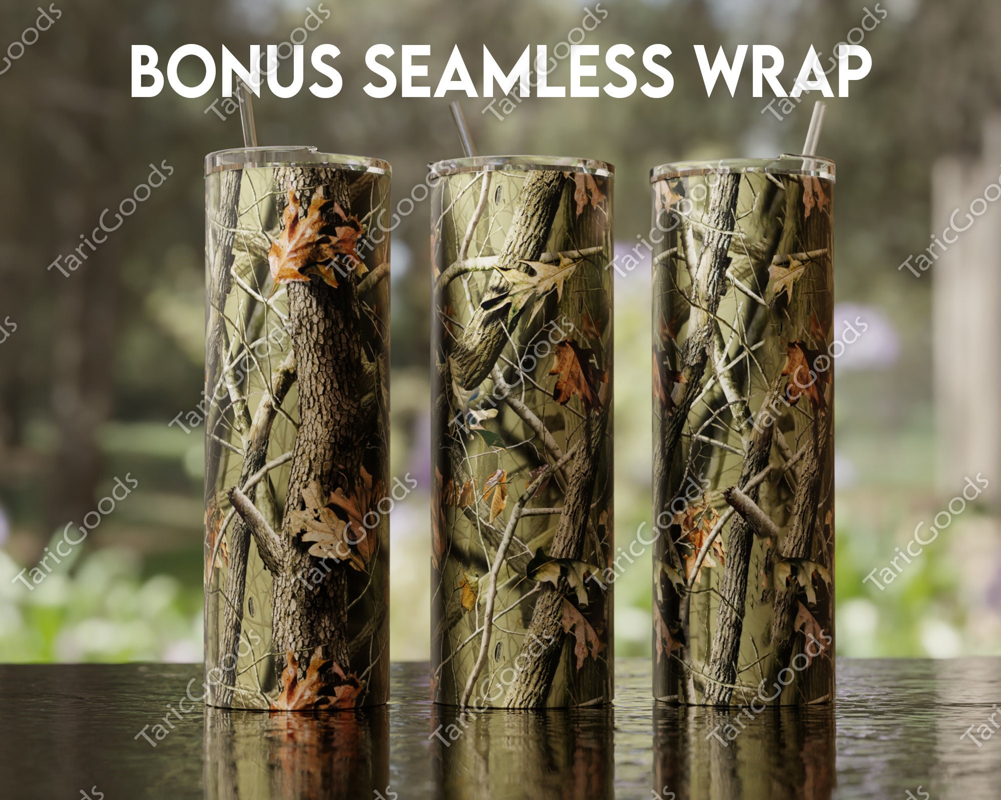 Camo Tumbler PNG 20oz Skinny Tumbler Wrap Camouflage - Etsy