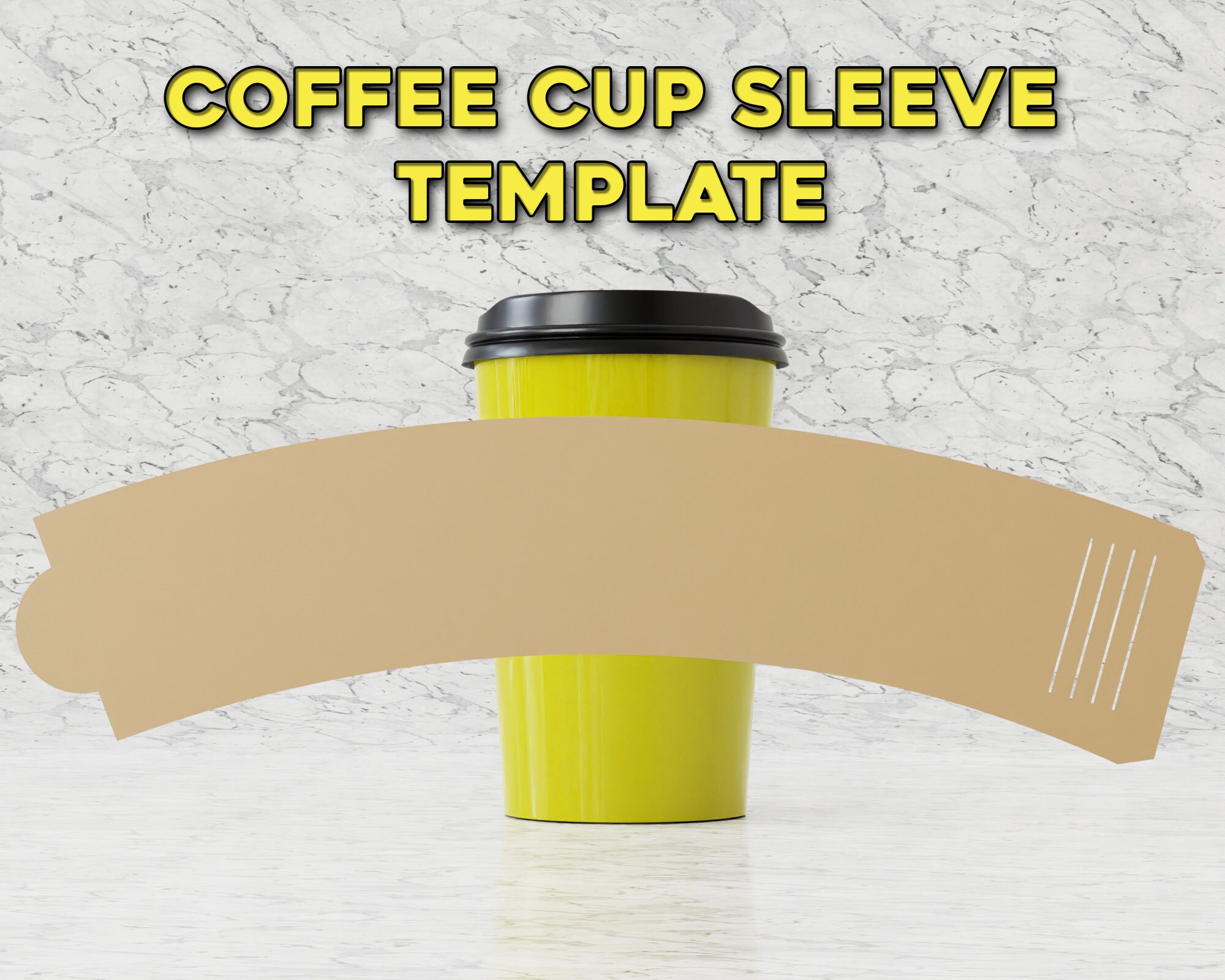 Coffee Cup Sleeve Wrappers Party Cup Wrapper Template Party 