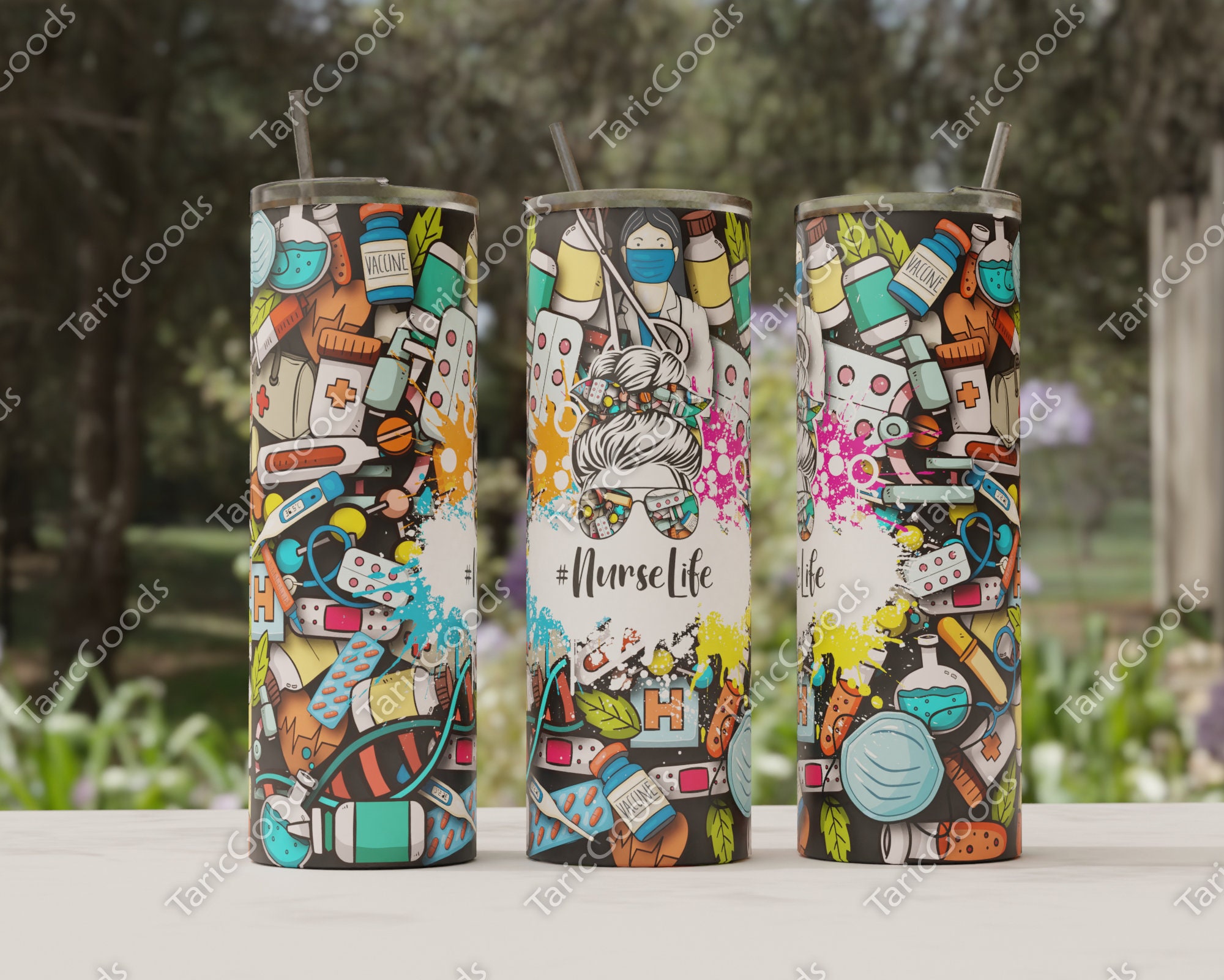 3D Puff L.V. White Tumbler Wrap - Sublimation Transfer – Classy Crafts