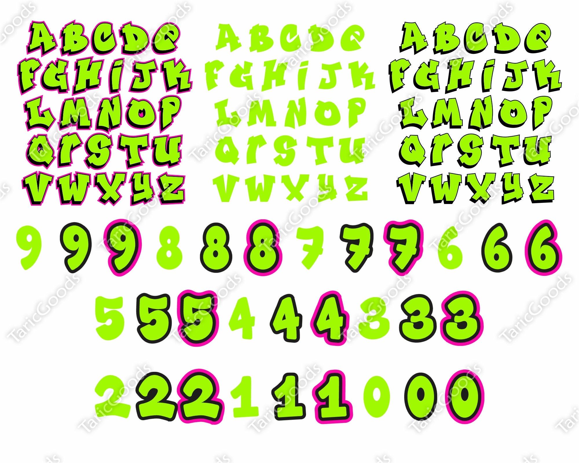 Graffiti Font Svg 90s Letters Png File For Cricut | lupon.gov.ph