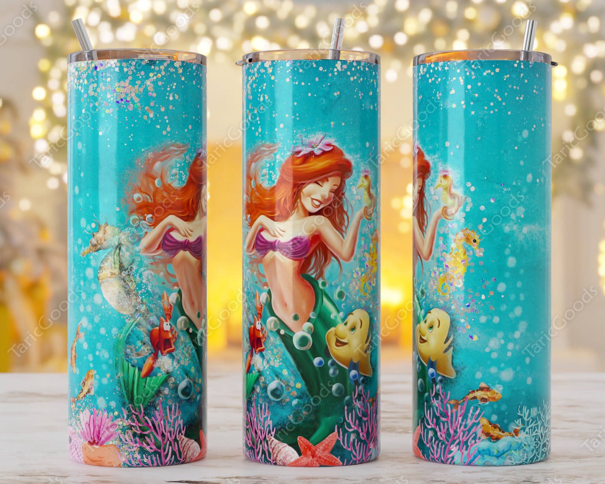 Mermaid Tumbler / Little Mermaid / Little Mermaid Tumbler / 40oz