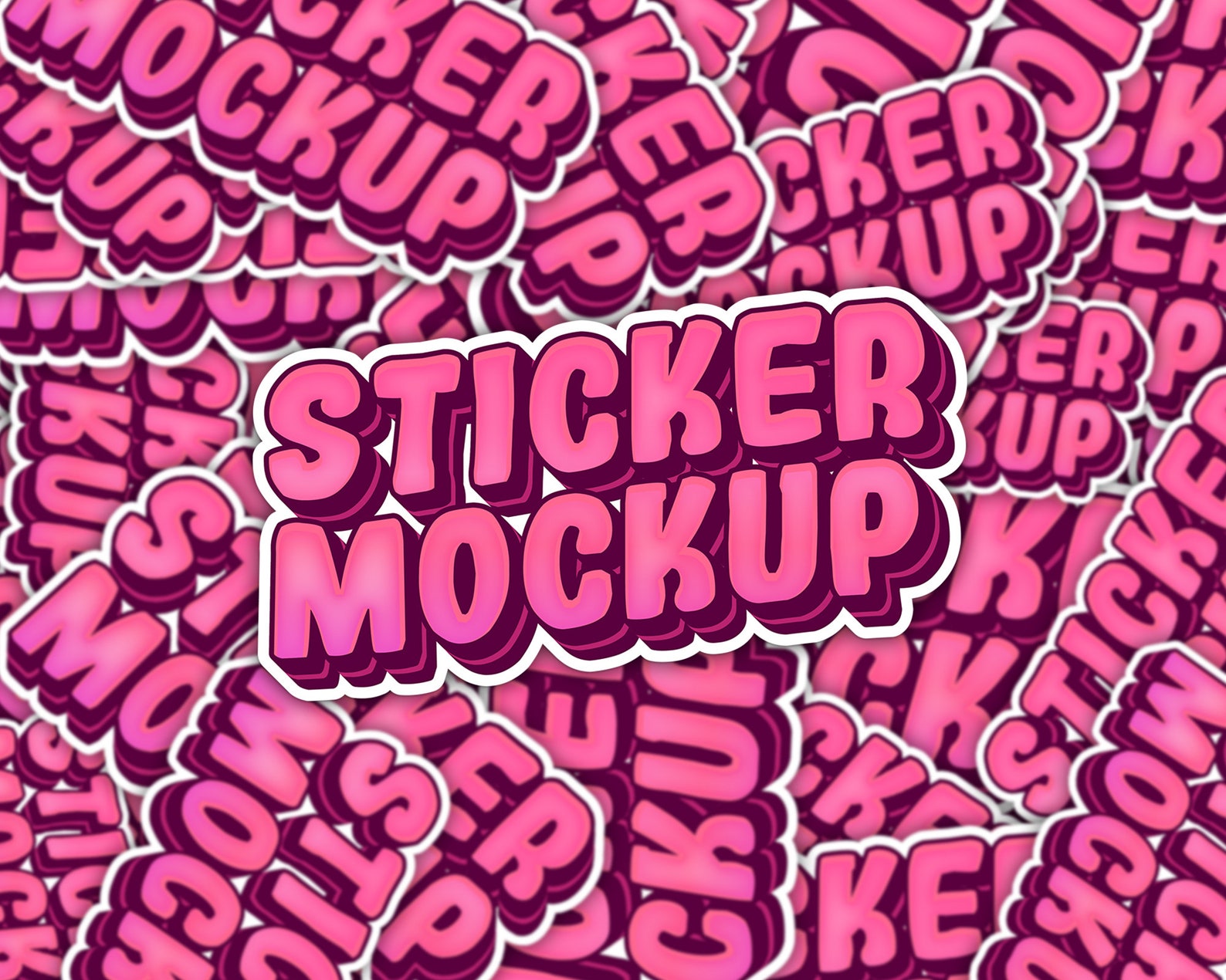 Sticker Mockup Decal Mockup Die Cut Sticker Mockup Etsy