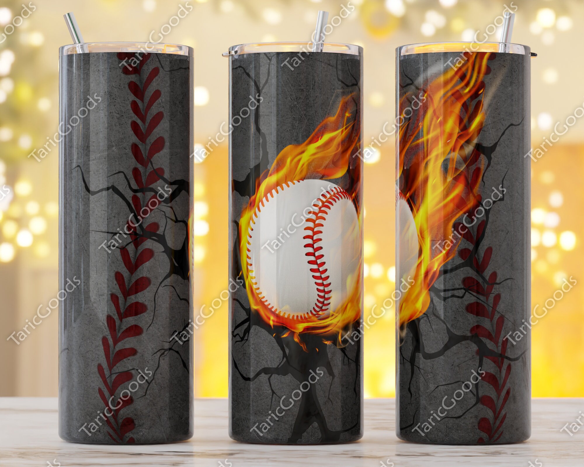 Baseball Tumbler Png 20oz Skinny Tumbler Sublimation Design Etsy