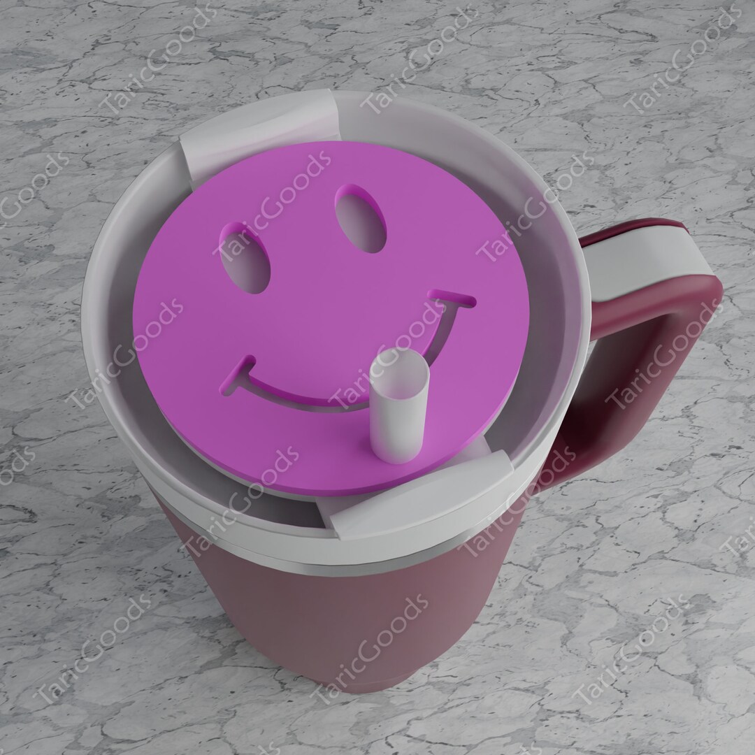 Tumbler Topper Svg, Retro Smile Tumbler Name Tag Laser File, 40oz