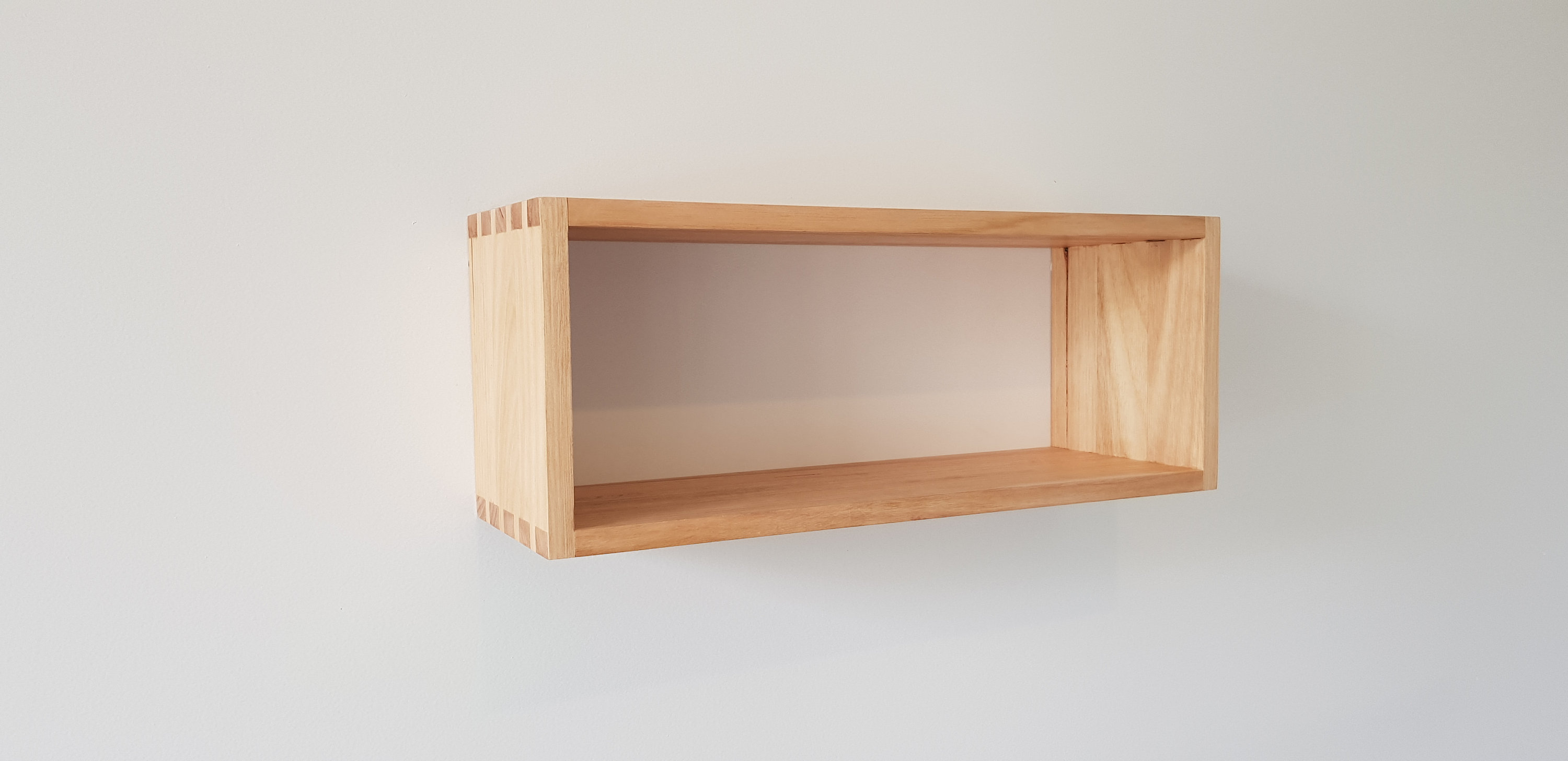 Timber Box Shelf, Wood Box Shelf, Floating Box Shelf, Dovetail Floating