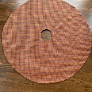 Christmas tree skirt | custom handmade tweed  multicolor