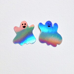 Ensemble de 2 stickers holographiques "Fantômes"