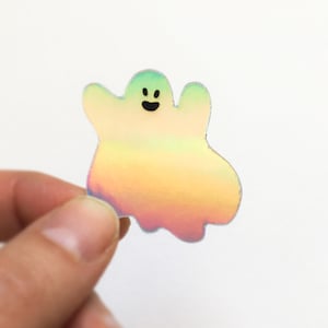 ホログラムステッカー「ゴーストⅡ」、ホログラムステッカー、ミステリー、かわいい