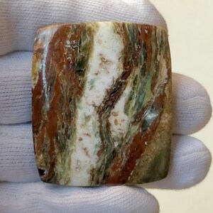 100% natürliche Wald Jaspis Edelstein Kissen Form & Größe Jaspis Cabochon Soem verfügbar 100 Warenkorb 46X44X6 MM