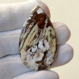 100% natürliche Wald Jaspis Edelstein Birnenform & Größe Jaspis Cabochon Soem verfügbar gute Qualität Jaspis 53 Warenkorb 48X28X5 MM