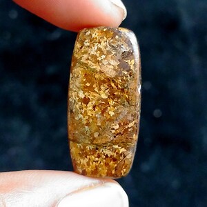 100% Natural Bronzite Cabochon Attractive Top Grade Quality Bronzite Loose Gemstone Fire play Cushion Shape Making Jewelry 30Ct. (30x14x6mm)