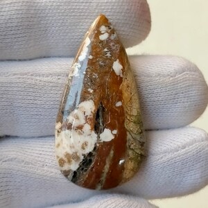 100% natürliche Wald Jaspis Edelstein Birnenform & Größe Jaspis Cabochon Soem verfügbar gute Qualität Jaspis 33 Wagen 41X21X5 MM
