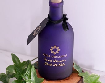 Aromatherapie Lavendel und Kamille Vegane Badeblase von Aura Organics