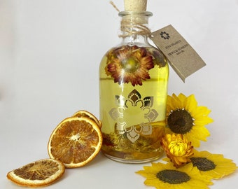 Aromatherapie Orange & Limette Infundiertes Tropisches Bio-Badeöl