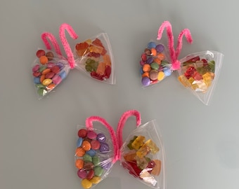 Kindergeburtstag Kindergarten Taufe Hochzeit Mitgebsel Gastgeschenk Mitbringsel Schmetterling Süßigkeiten, BPA FREI