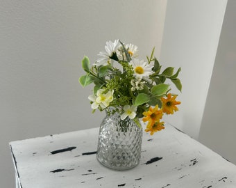 Bouquet of daisies made of silk flowers, LAST STOCK