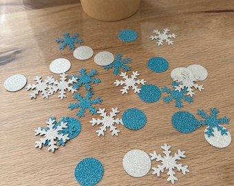Table confetti the ice queen, Elsa table decoration, FROZEN