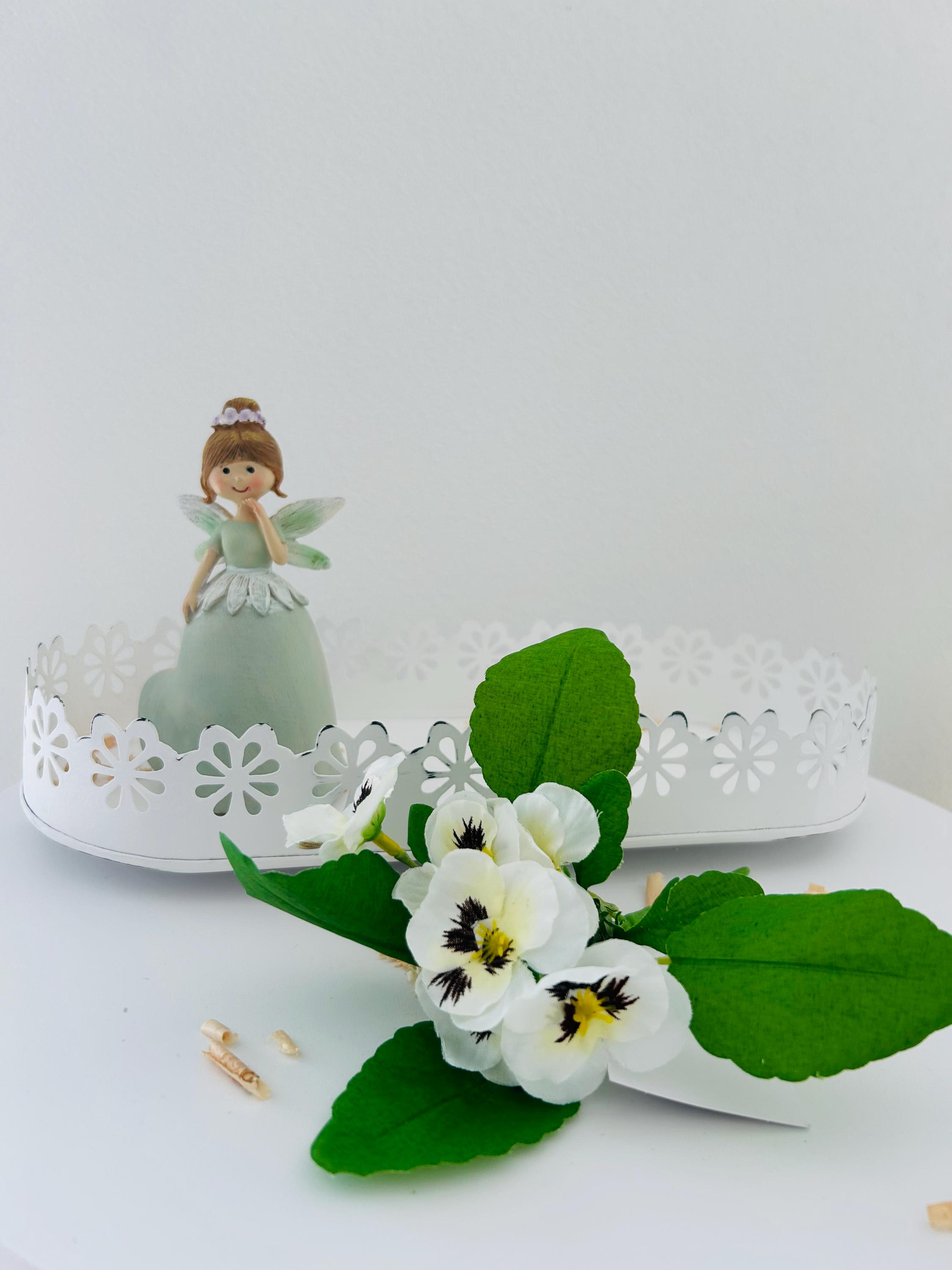 Seidenblumen Roß Stiefmütterchen 30cm Im Topf FT