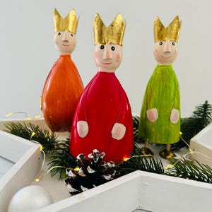 Three Wise Men set, 2 different color models, metal figures 17 cm, decoration idea, gift idea, Christmas, only while stocks last!