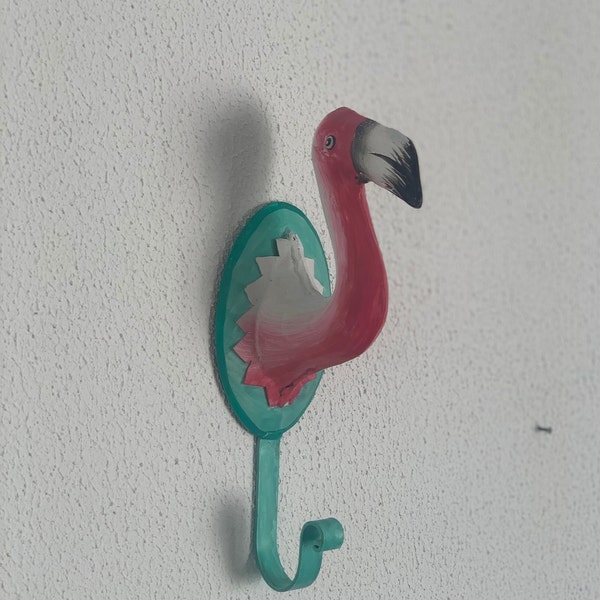 Wandhaken Flamingo aus Metall, LETZTER ARTIKEL!