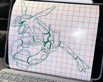 Rayquaza & Mega Rayquaza Vinyl Decal