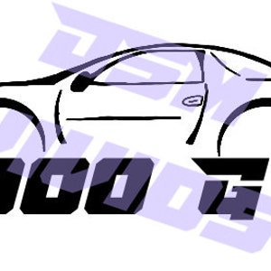 3000 GT Car Decal