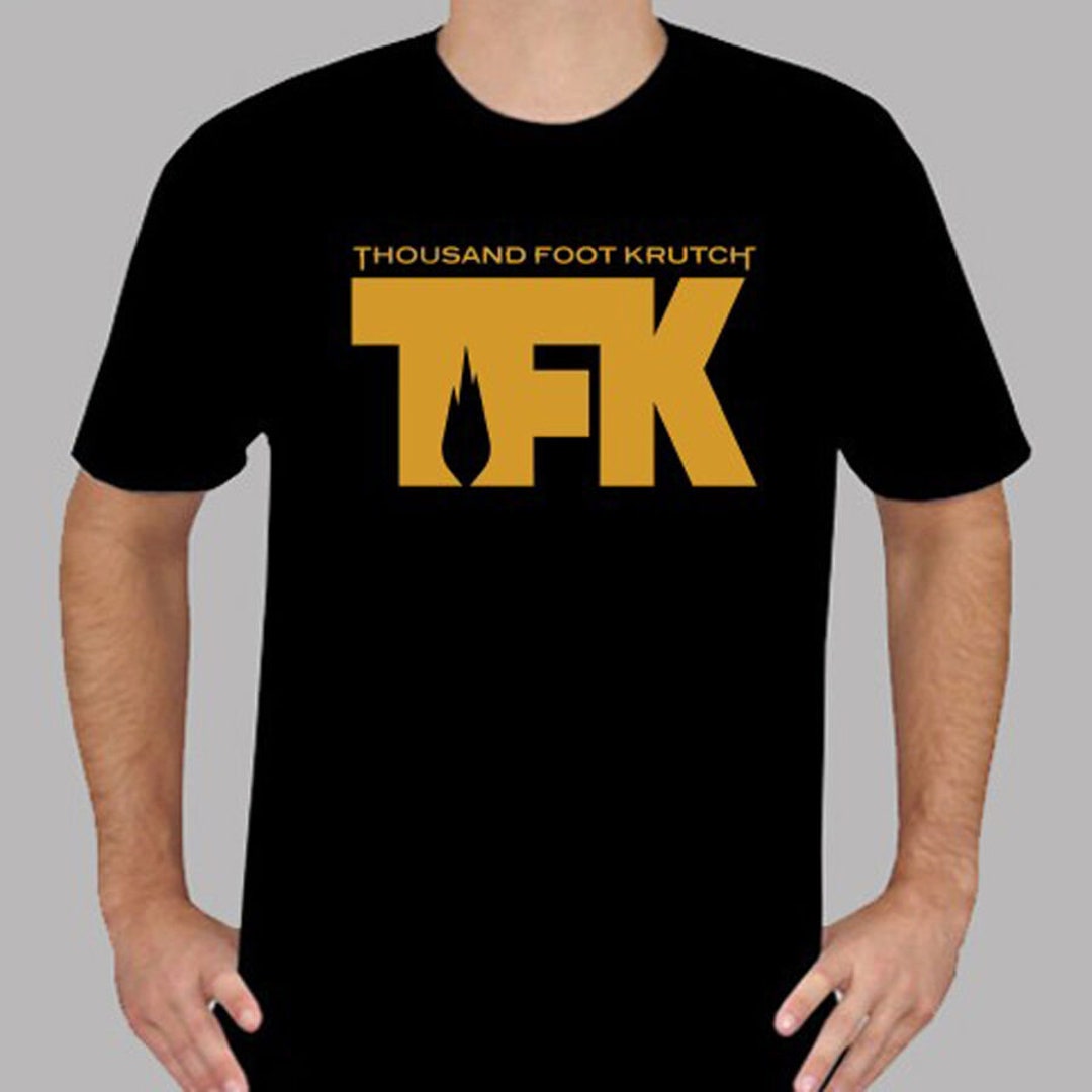 Top Newthousand Foot Krutch001 TFK Rock Band Logo Mens Black Tshirt to Sale  