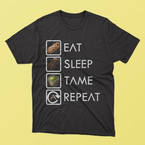 Las mejores camisetas para hombre de Ark Survival Evolved ag EatSleepTameRepeat Ropa Be 6627 Sa Re