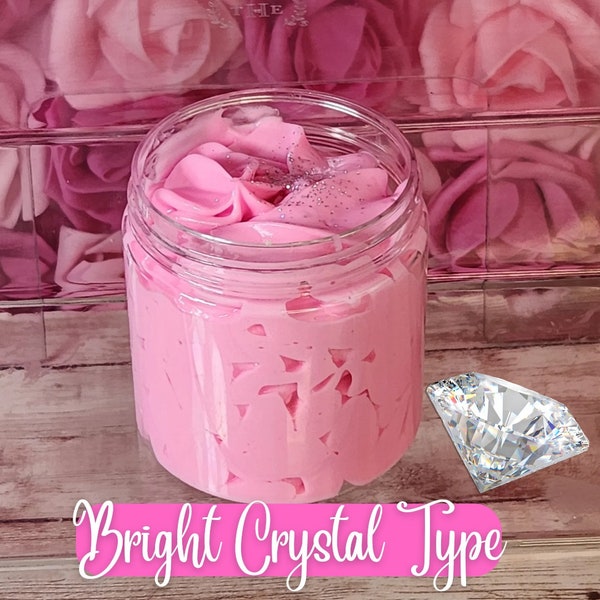 VS Bright Crystal Type Whipped Body Butter. Handmade Shea, Cocoa and Mango Butter Body Frosting. All Natural Emulsified Body Butter