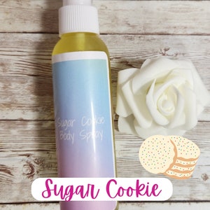 Laque hydratante pour le corps et les cheveux Sugar Cookie. 4 oz brume capillaire et corporelle faite main sans alcool