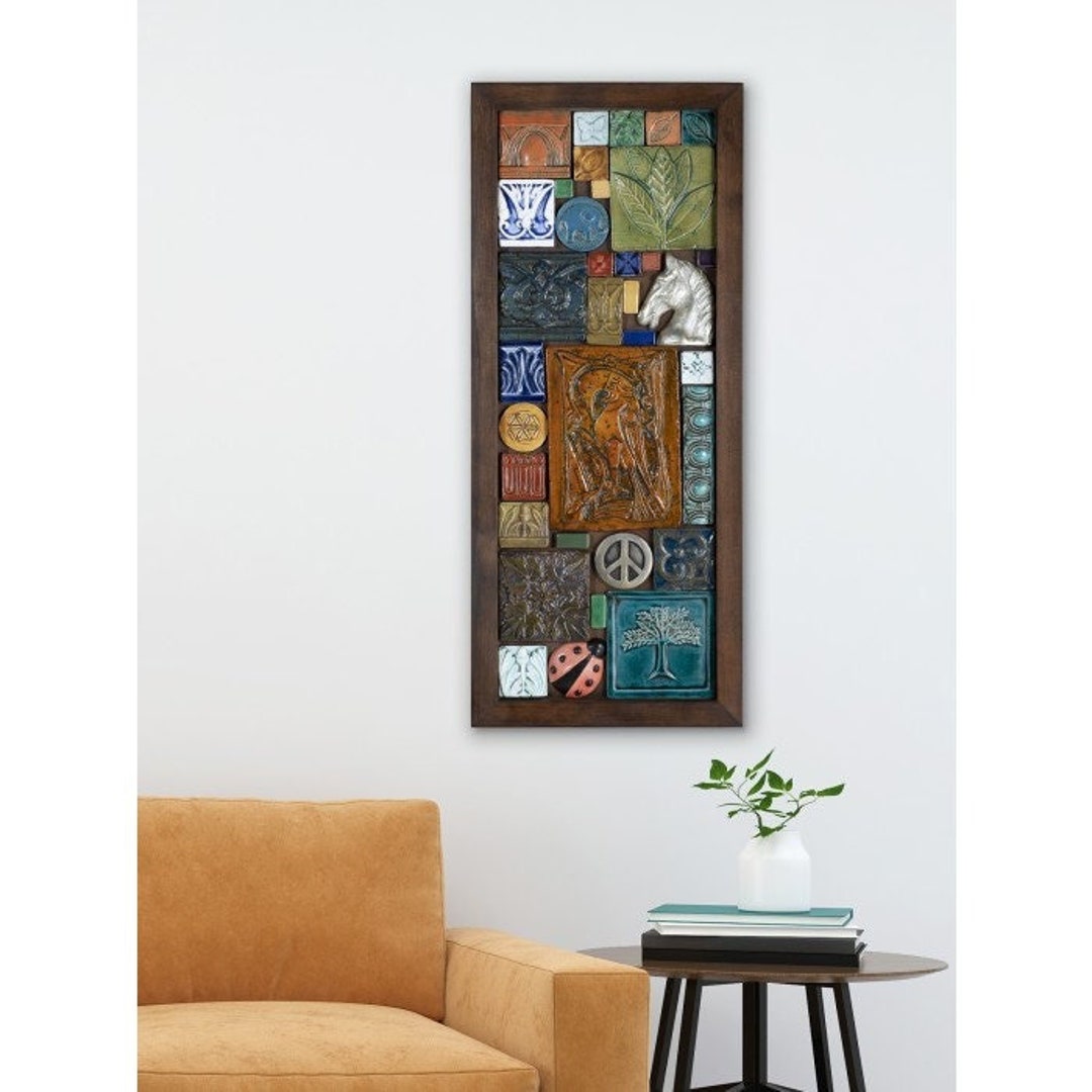 A Handmade Ceramic Wall Decor 3D Ceramic Collage Etsy