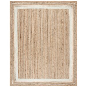 White bordered jute rug Handmade Natural jute Rug, Square Carpet, Rectangle Rug, jute area rug, Braided carpet,Bohemian rug ,jute Runner rug
