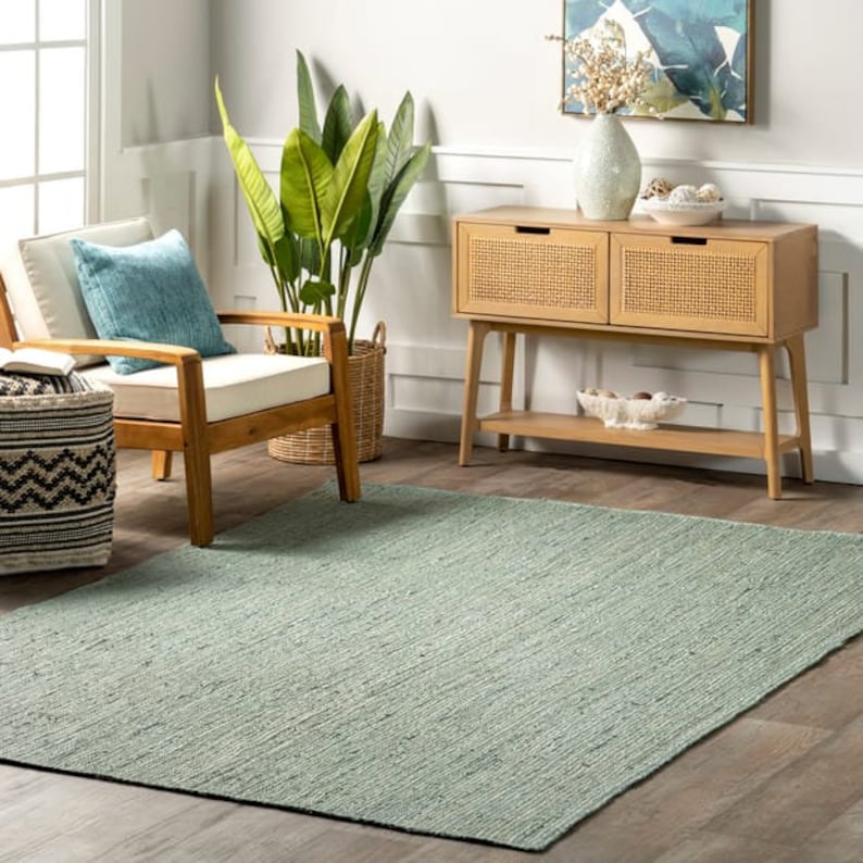 Hand Braided Natural jute Rug, Square Carpet, Rectangle Rug, jute area rug, Oriental rug, Braided carpet, Bohemian rug , Runner rug