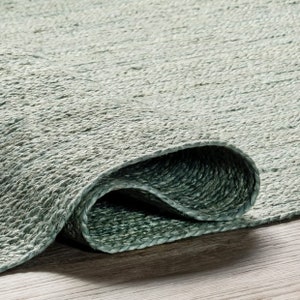 Hand Braided Natural jute Rug, Square Carpet, Rectangle Rug, jute area rug, Oriental rug, Braided carpet, Bohemian rug , Runner rug