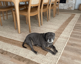 Hemp Area Rugs, Handmade Jute Rug Vintage Rug Custom Rug Natural Fiber Kitchen Rug Outdoor Hallway Rug Boho Rug Woven Rug For Living Room