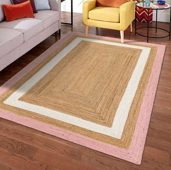 Handmade Jute Rug, Braided Jute rug, Natural Fiber Rug, Jute Area Rug, Bohemian Rug, Eco-Friendly Rug, Handwoven jute rug, Large Area Rugs