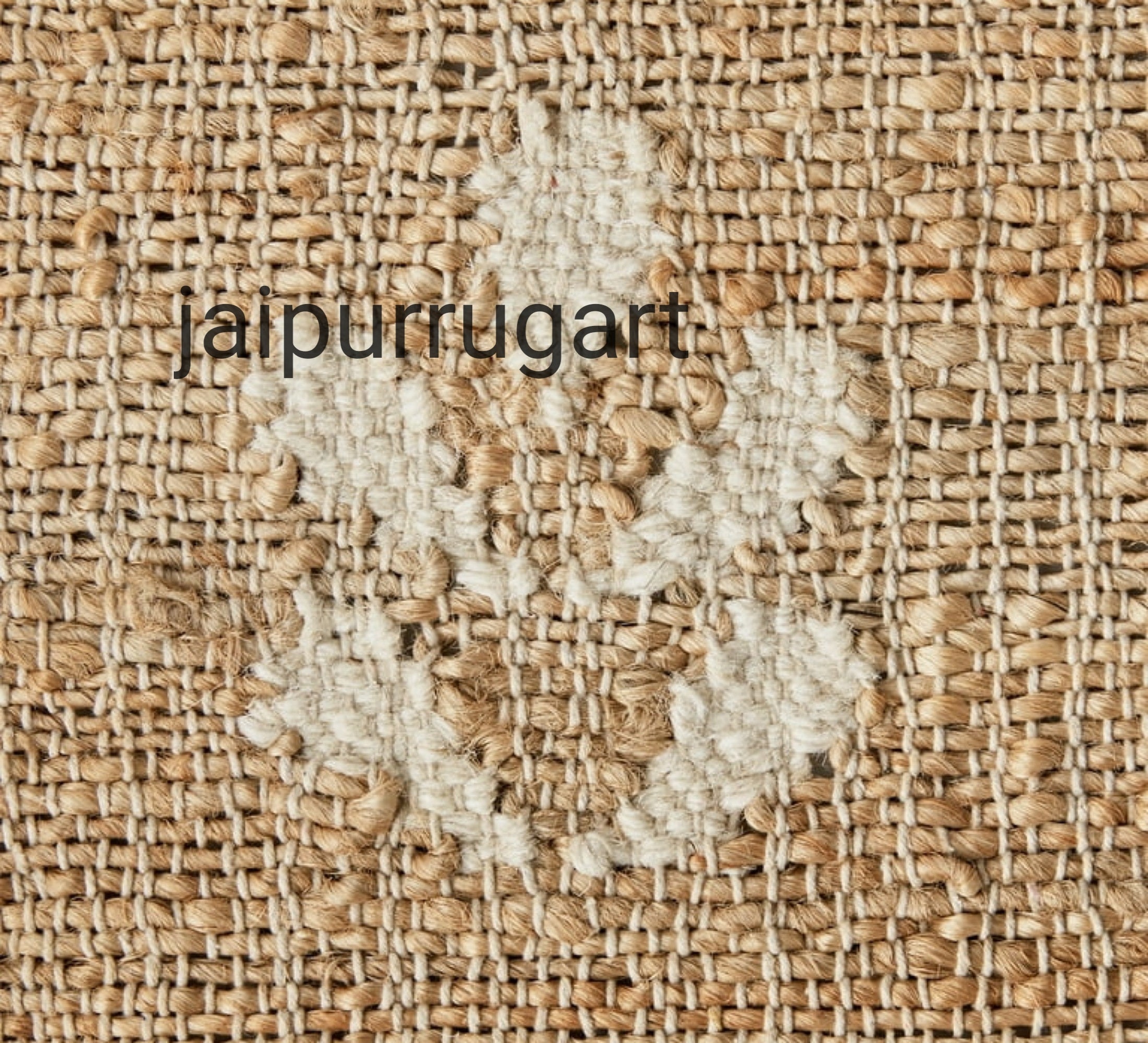 Cotton Flower White Jute Kilim Flatweave Rug Scandivian Rug Hand Woven ...