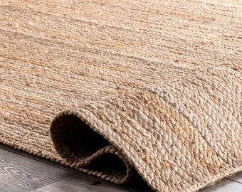 Handmade Jute Rug, Jute Braided Rug, Natural Rug, Bohemian Rug, Jute Area Rug, Jute Woven Rug , Large Area Rug, Eco Friendly Rug
