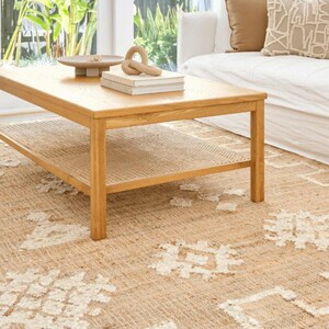 8x10,9x12 cotton and jute  Rug, Cotton Jute Blend Rug, Earthy décor Rug, Organic Natural Jute Rug, Home and Living  rug Jute and Cotton Rug