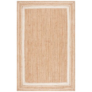 White bordered jute rug Handmade Natural jute Rug, Square Carpet, Rectangle Rug, jute area rug, Braided carpet,Bohemian rug ,jute Runner rug